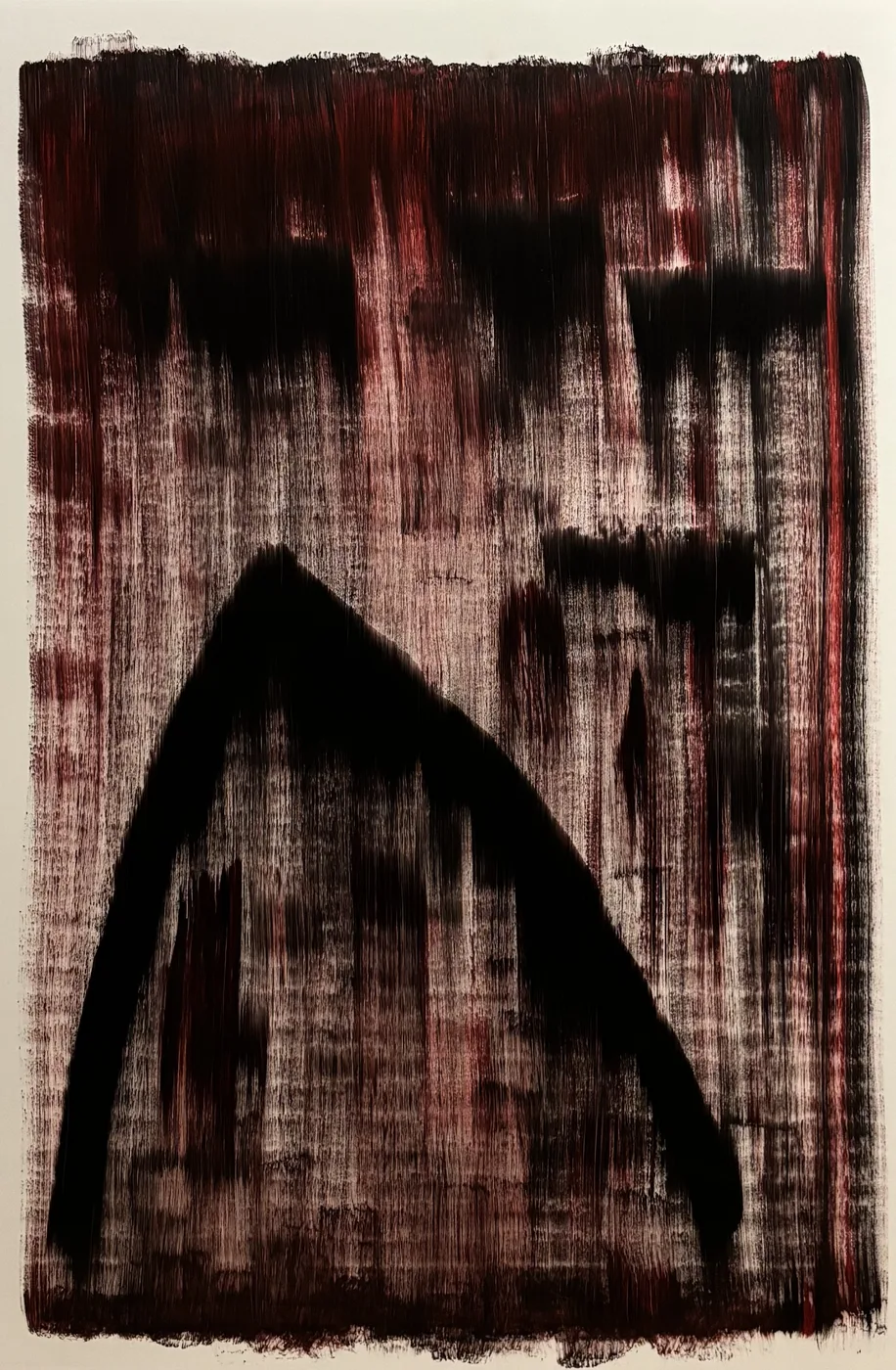 123 — A damaged mountain beneath black clouds