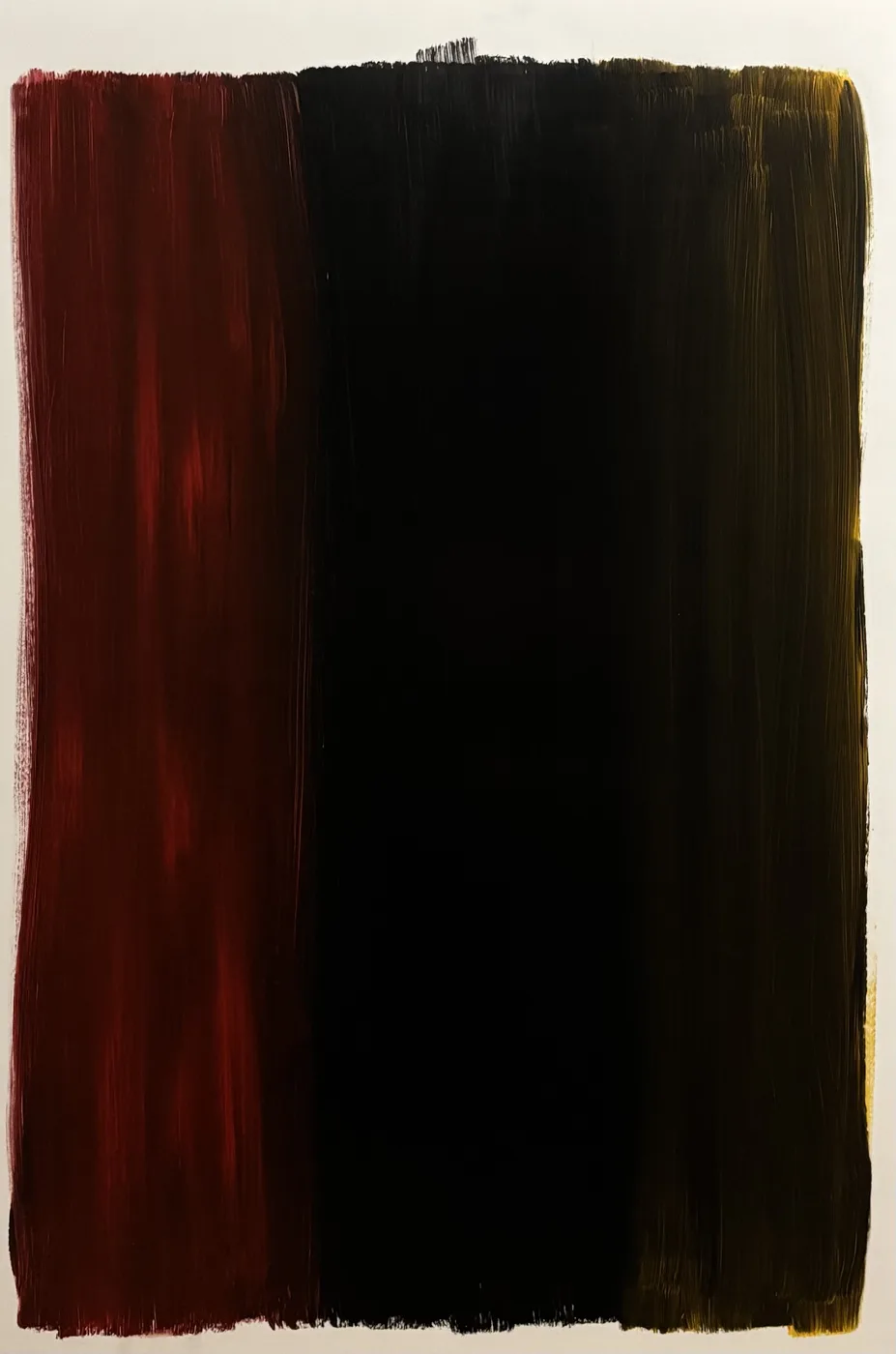 132 — A red field beneath a black sky